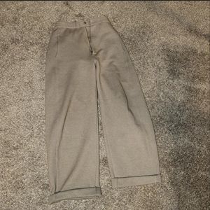 Uniqlo thick cotton wide leg barrel pants